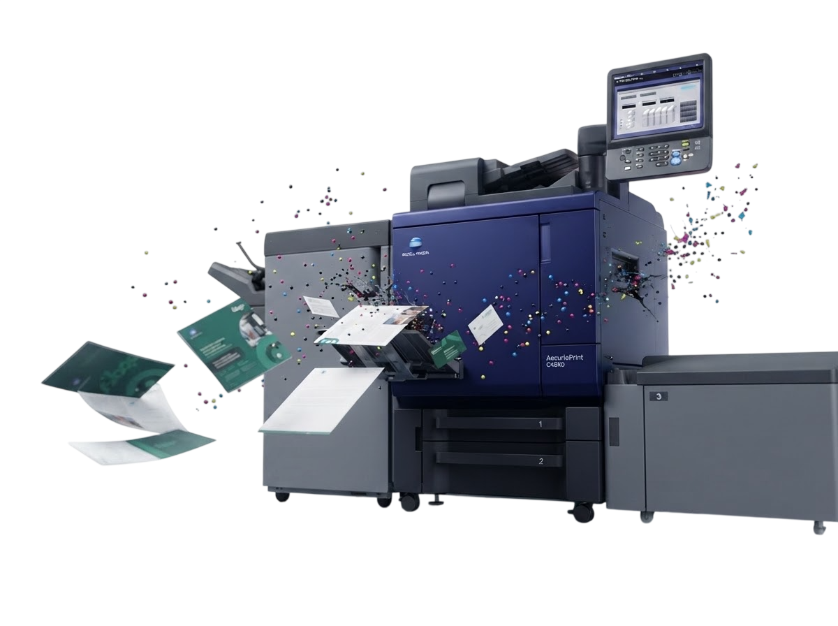 Konica Minolta AccurioPrint C4070 production press at Adage Digital